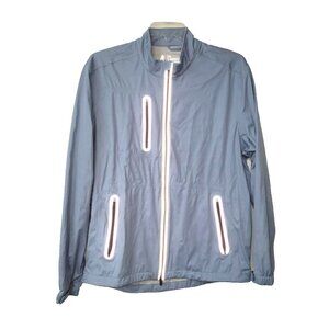 Above The Links Jacket Men L Blue Element Full Zip Elite Performance Golf Stretc